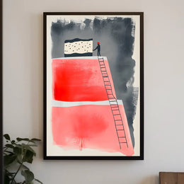 The Climb Scenic Inspirational Poster Wall Art