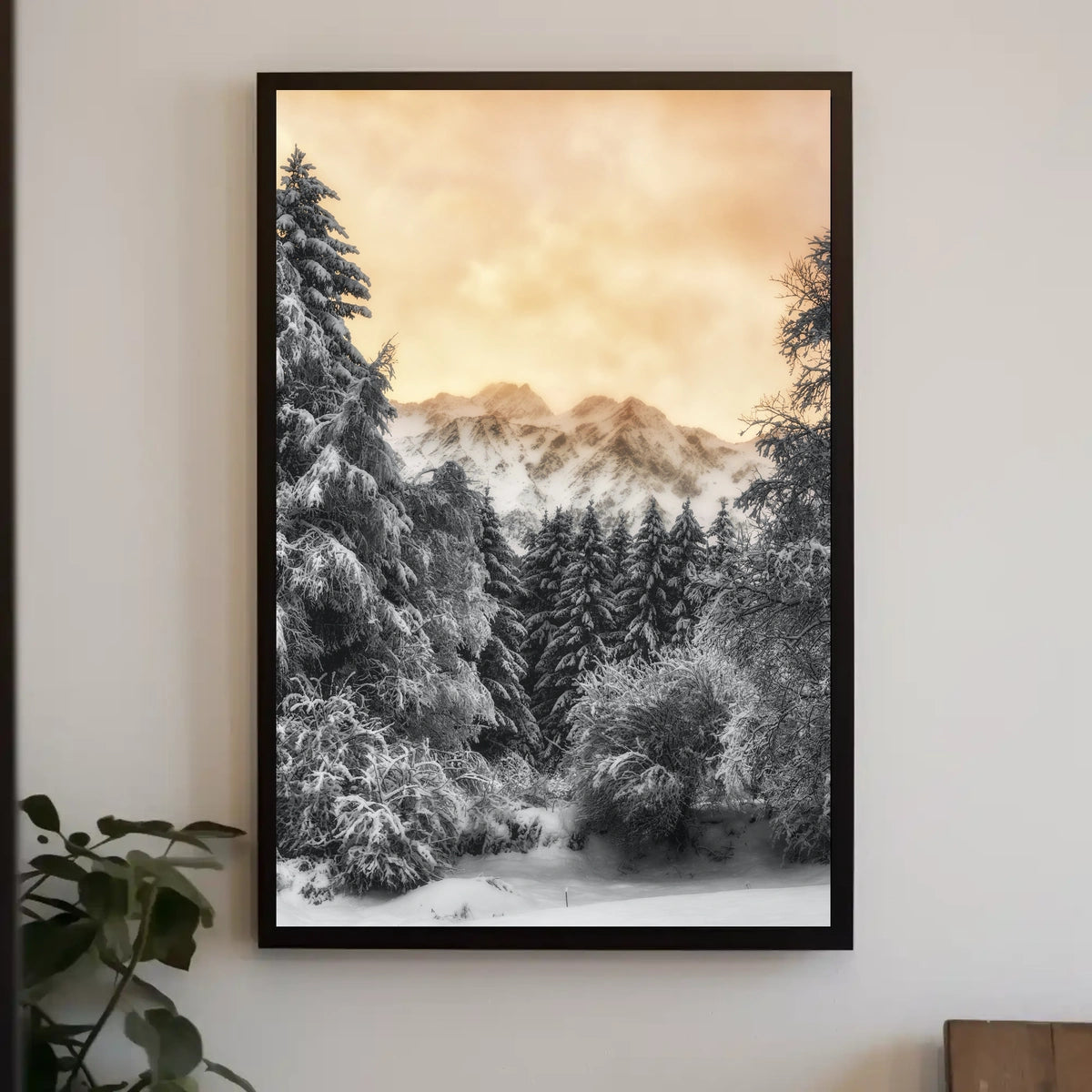 Serene Winter Landscape Nature National Park Poster