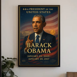 Barack Obama Patriotic Art Print Historical or Presidential Poster
