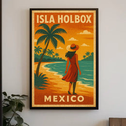 Isla Holbox Travel Poster