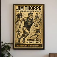 Jim Thorpe Legendary Athlete Poster