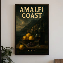 Amalfi Coast Italy Poster Wall Art Decor 18x24 Print