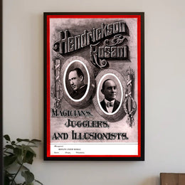 Vintage Magic Show Poster with Charm - Cultural or Heritage Poster