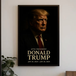 Donald Trump Contemplative Portrait Classical Poster