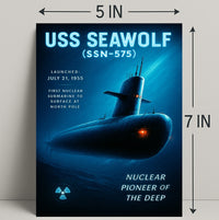 USS Seawolf Nuclear Pioneer Poster PosterGoat