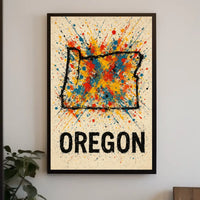 Oregon Art Splash Poster