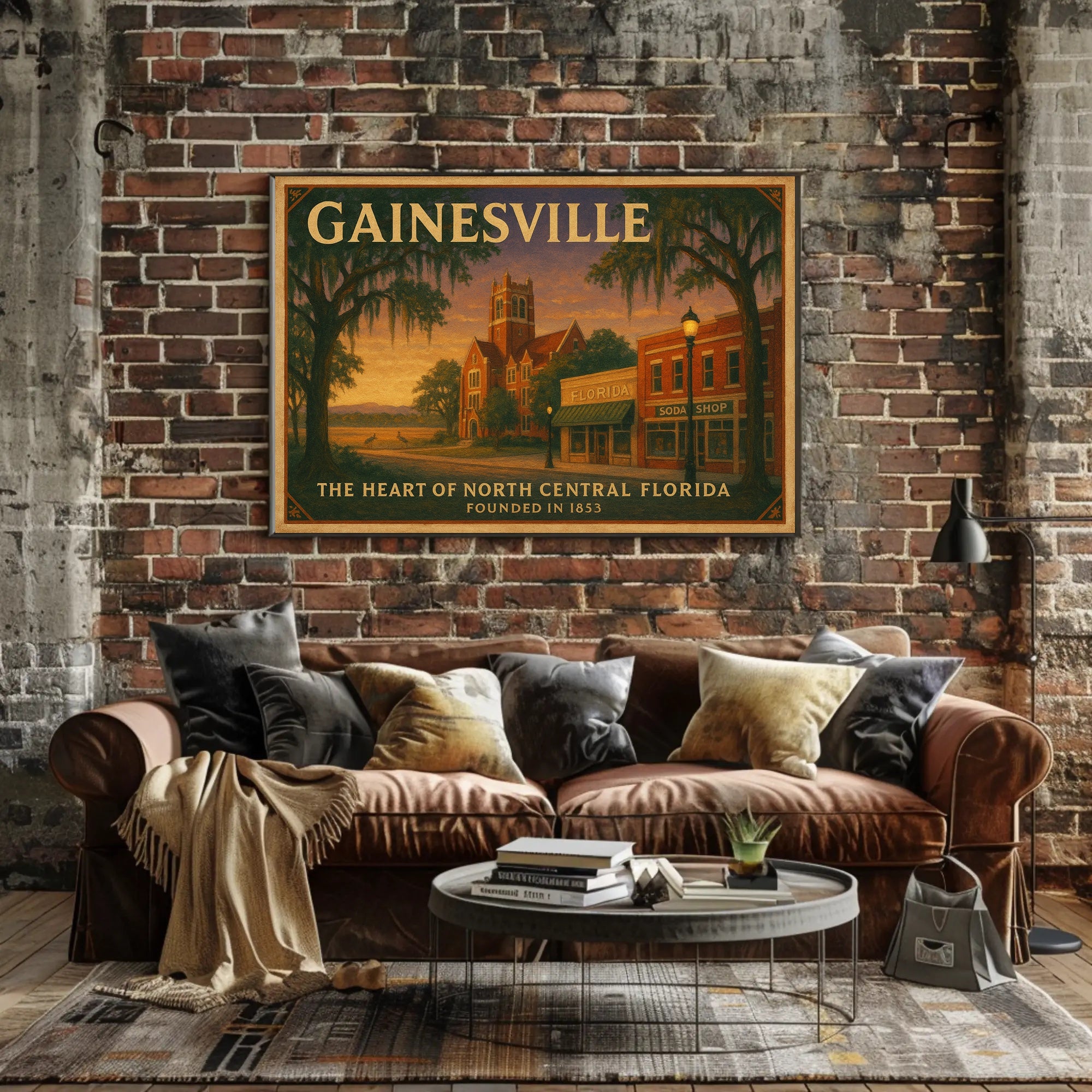 Gainesville Heritage Wall Art Print Decor