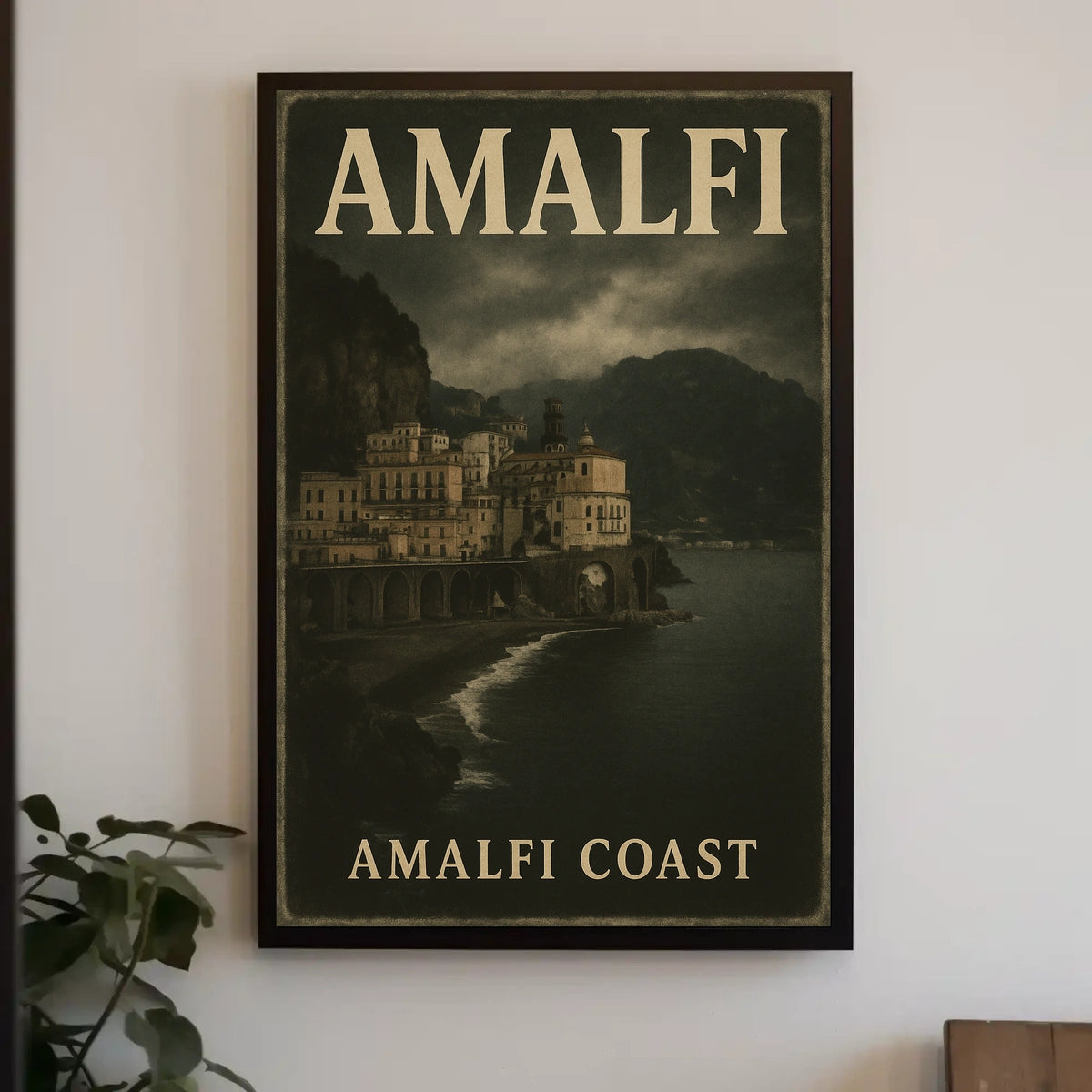 Amalfi Coast Poster Wall Art Coastal Decor Travel Gift