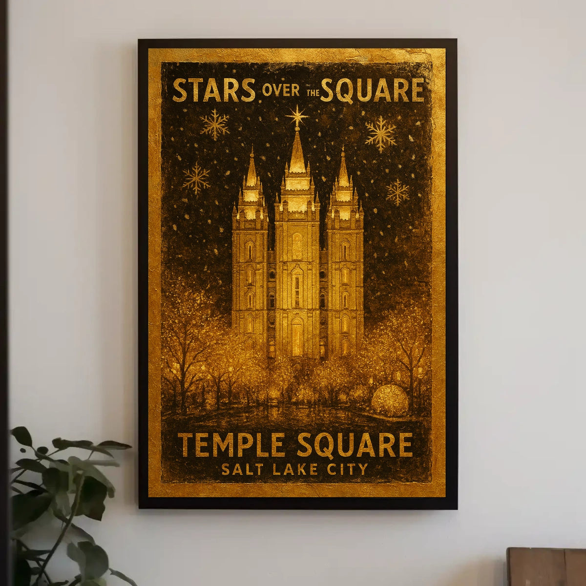 Stars Over The Square Poster