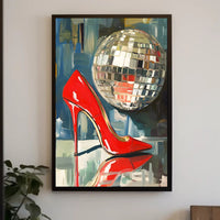Disco Glamour Retro Poster Wall Art For Decor
