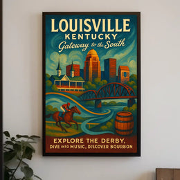 Louisville, Kentucky Gateway to the South Poster