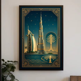Art Deco Dubai Poster