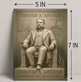 Chester A. Arthur 21st President Poster PosterGoat