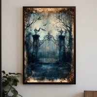 Enchanted Gothic Gate Poster