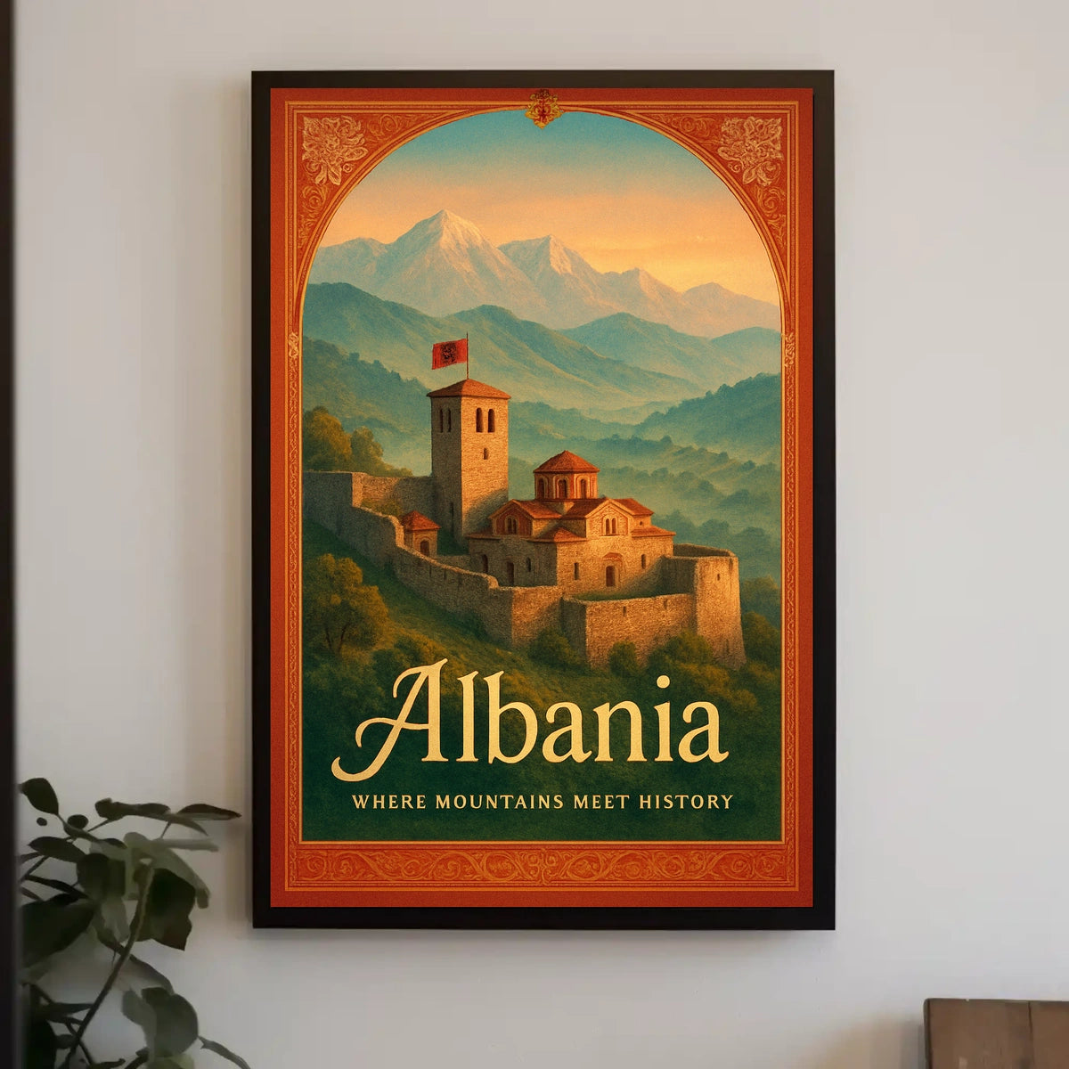 Albania Where Mountains Meet History Poster