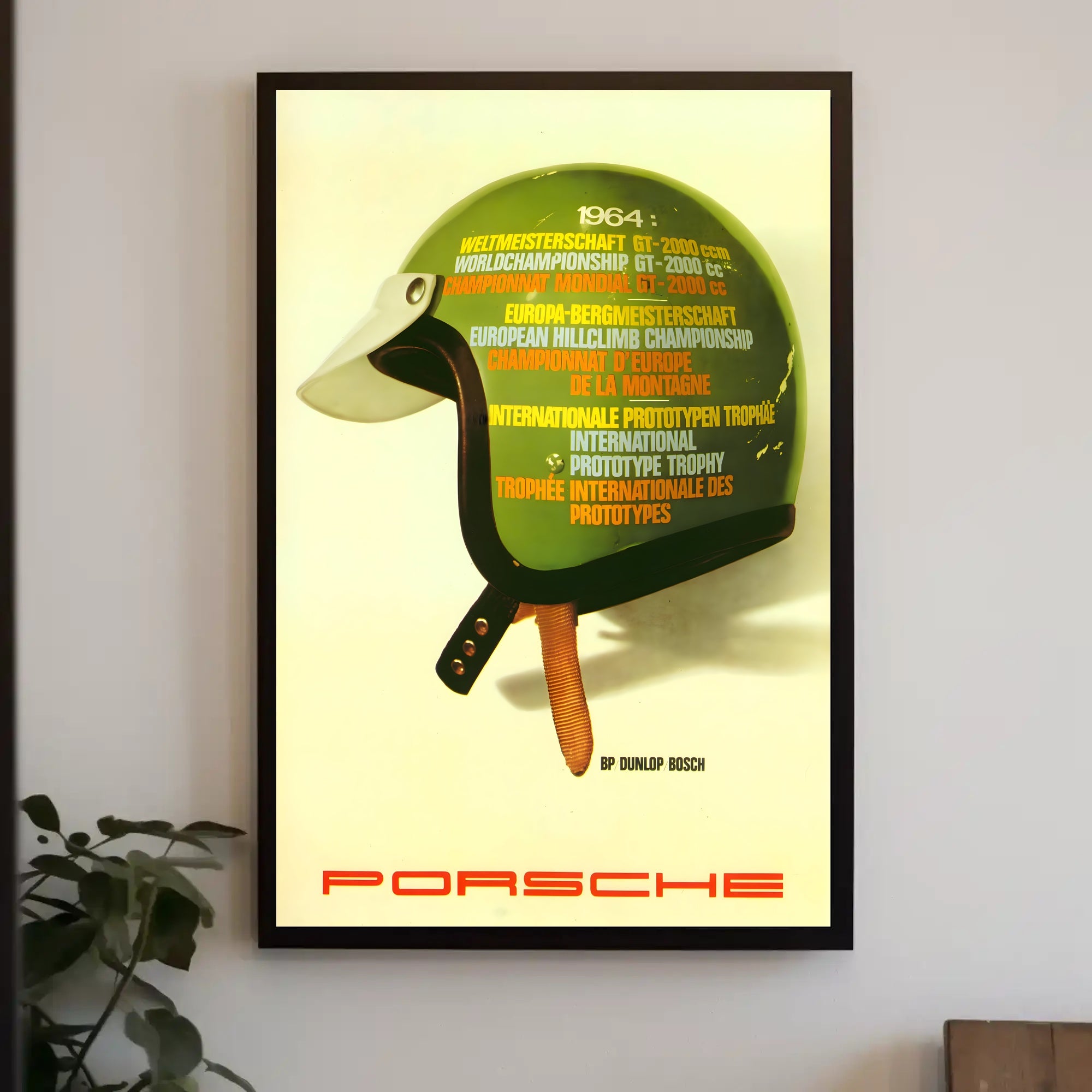 1964 Motorsport Championships Vintage Travel Art Print