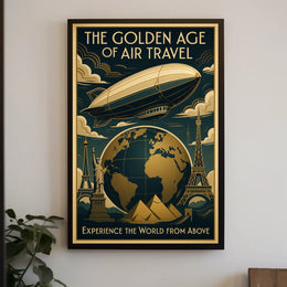 The Golden Age of Air Travel Poster