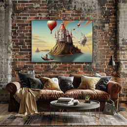 Majestic Fairy-Tale Castle Fantasy or Mythology Poster