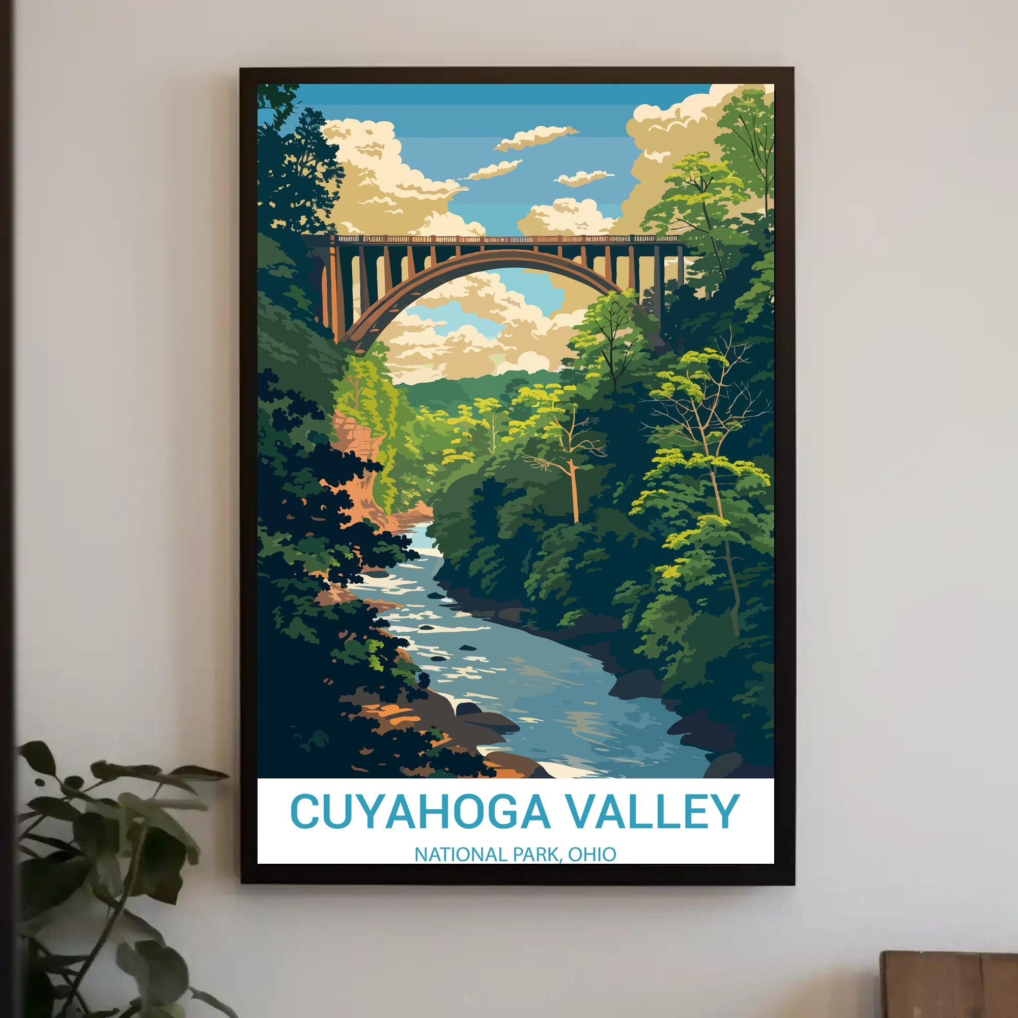 Cuyahoga Valley National Park Vintage Travel Poster