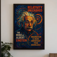 Einstein Cosmic Imagination Abstract Art Poster Print