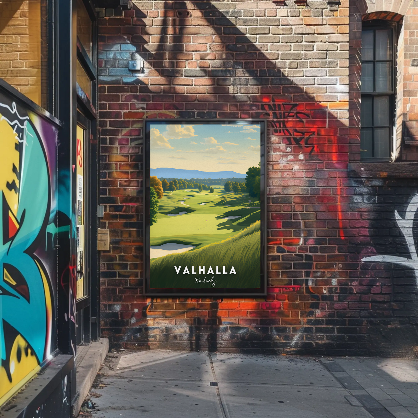Valhalla Kentucky Golf Course Travel Poster