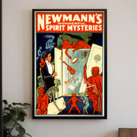 Vintage Magic Show Poster with Mysterious Supernatural Theme Poster