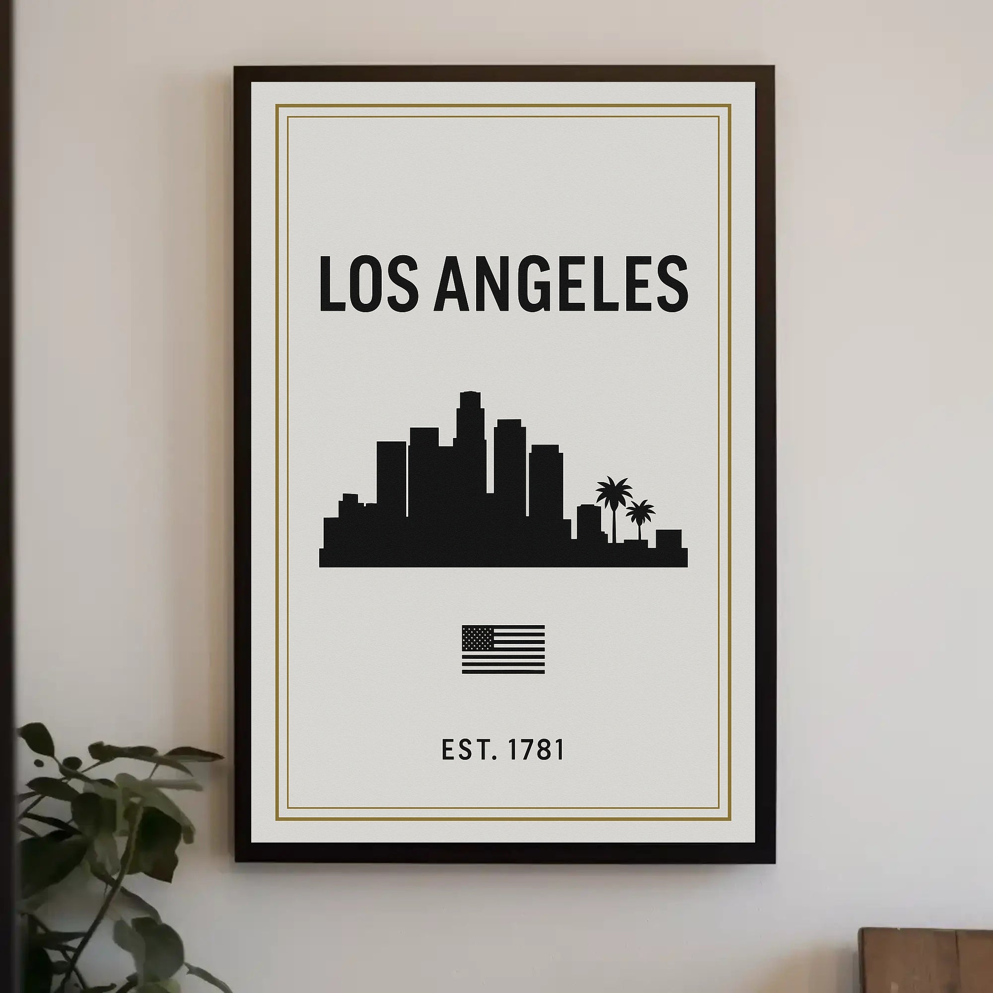 Los Angeles Skyline Poster PosterGoat