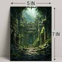 Ancient Ruins In The Jungle Poster