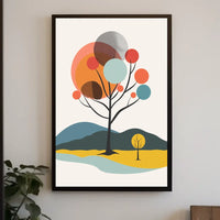 Abstract Harmony Art Deco Style Poster