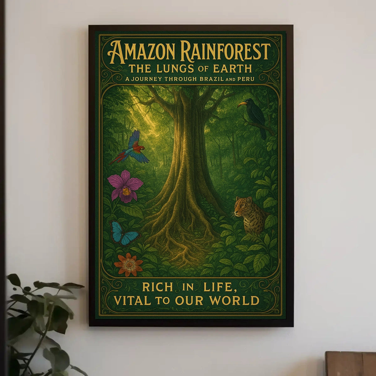 Amazon Rainforest The Lungs of Earth Poster