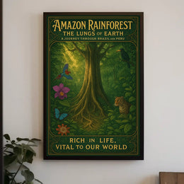 Amazon Rainforest The Lungs of Earth Poster