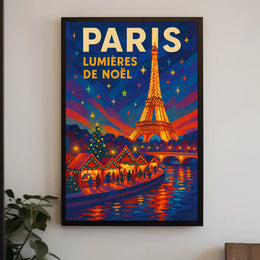 Paris Lumières de Noël Poster