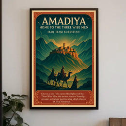 Amadiya Home to the Three Wise Men Poster