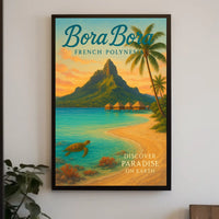 Bora Bora Discover Paradise Poster