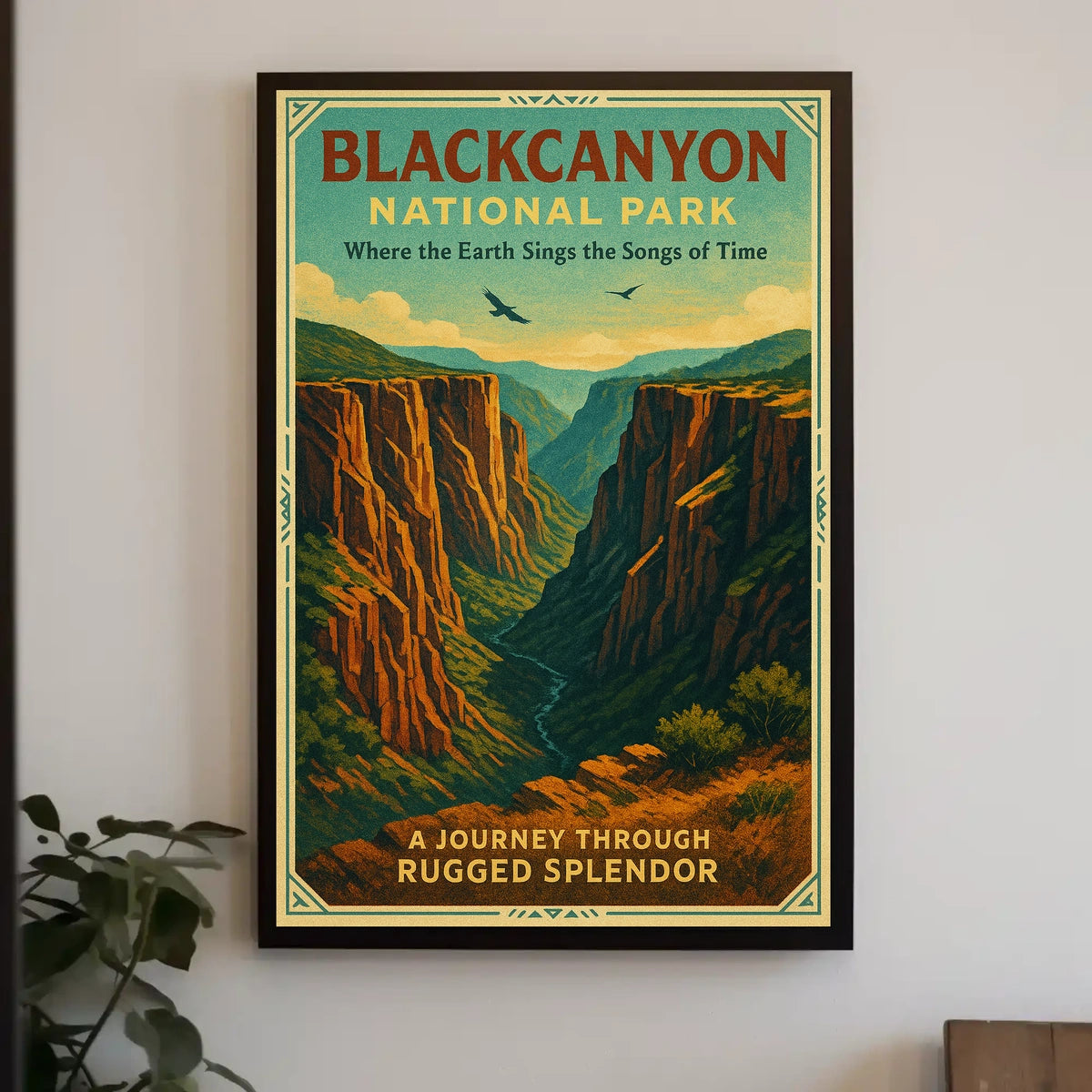 Blackcanyon National Park Poster