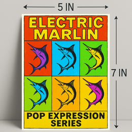 Electric Marlin Pop Expression Series Poster PosterGoat