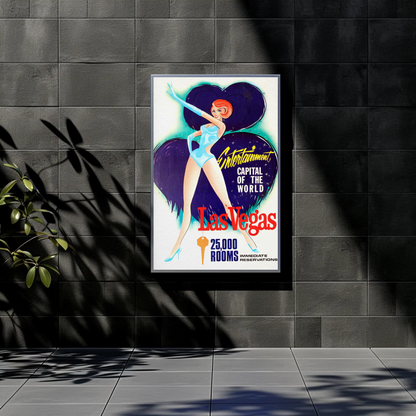 Las Vegas Entertainment Capital Vintage Poster
