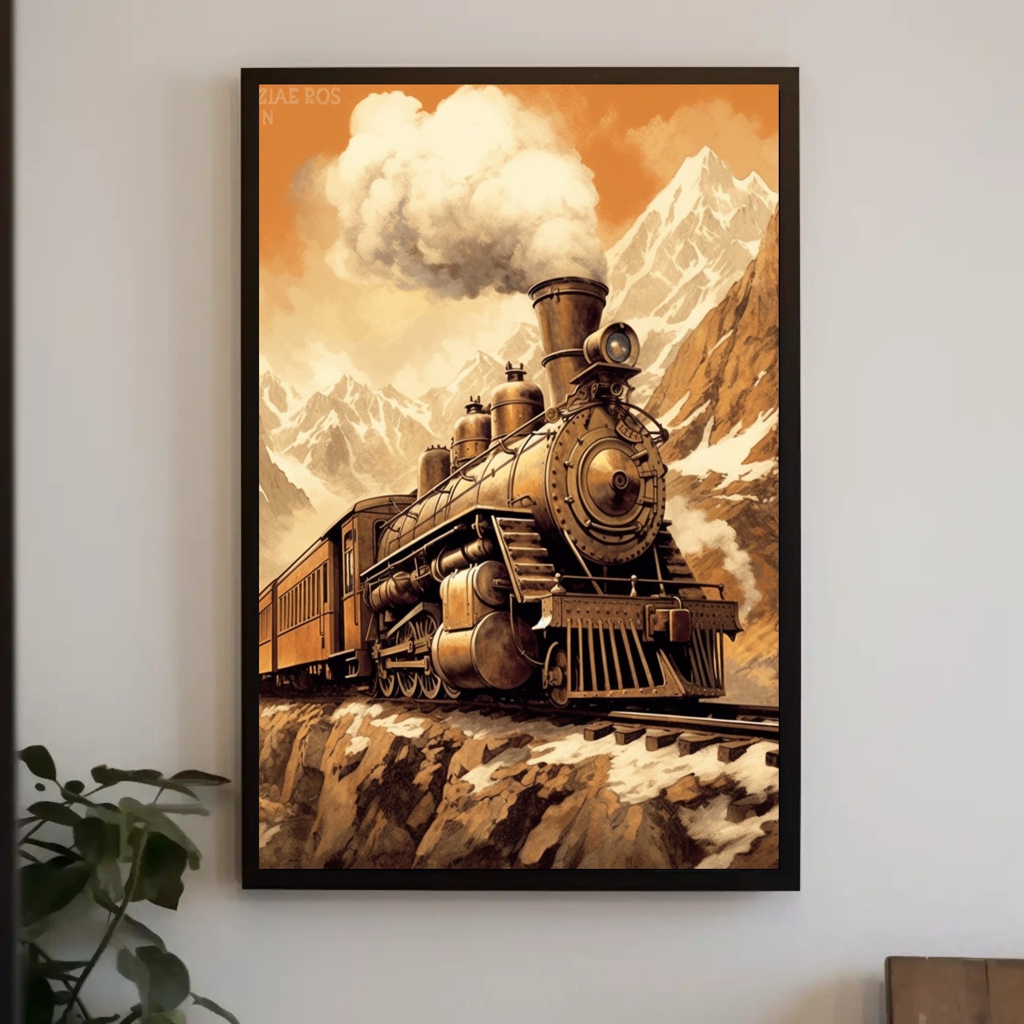 Majestic Steam Train Journey Poster