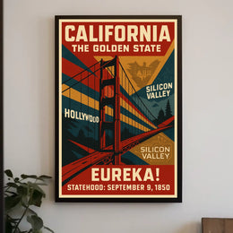 California The Golden State Poster