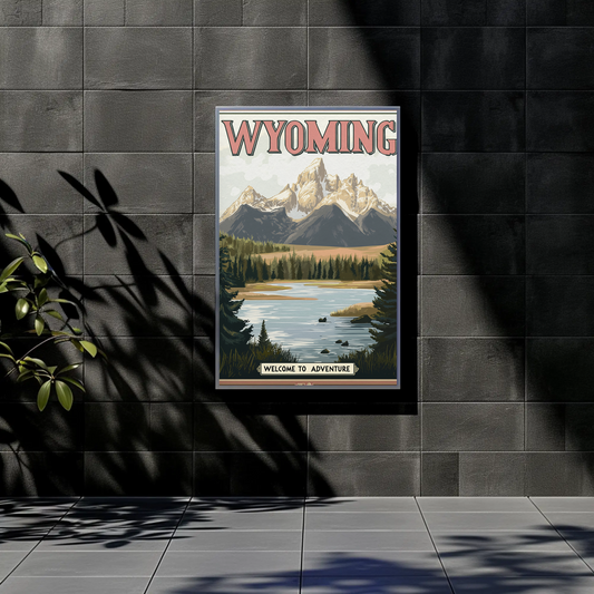 Wyoming Vintage Poster