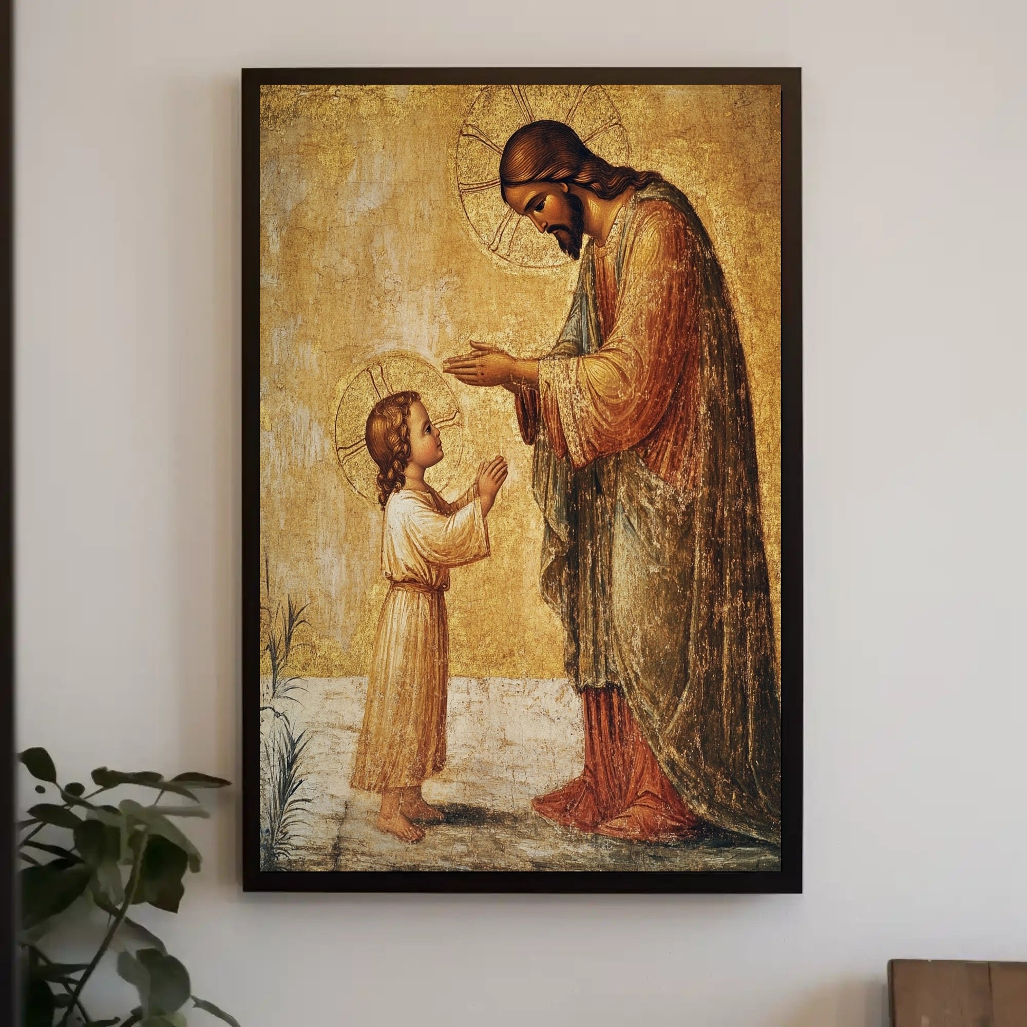Serene Divine Blessing Religious Art Classical Poster