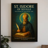 St. Isidore: Digital Age Patron Educational Poster