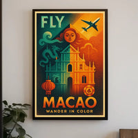 Travel to Macao Vibrant Exploration Travel Poster PosterGoat