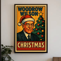 Woodrow Wilson Christmas Poster