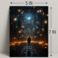 Journey Through The Luminous Corridor Poster PosterGoat