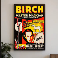 Magic Show Extravaganza Vintage Artistic Poster