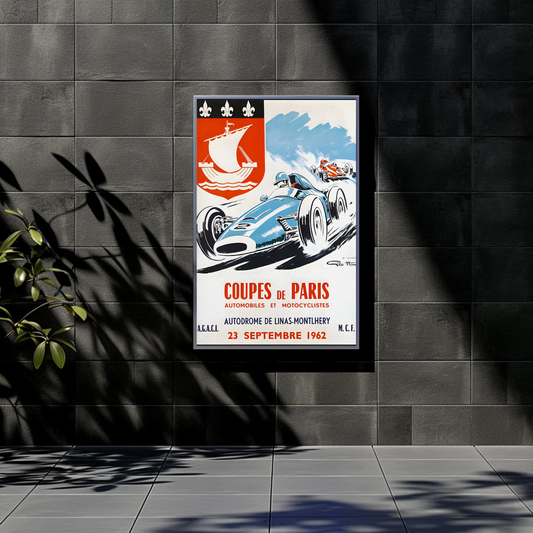 Coupes de Paris – 1962 Vintage Racing Poster