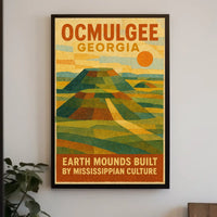 Ocmulgee Earth Mounds Poster