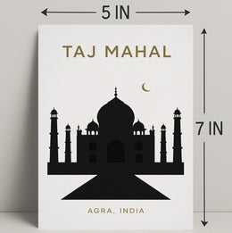 Taj Mahal Agra, India Poster PosterGoat