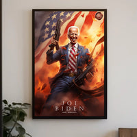 Joe Biden 46th President Funny Patriotic Poster